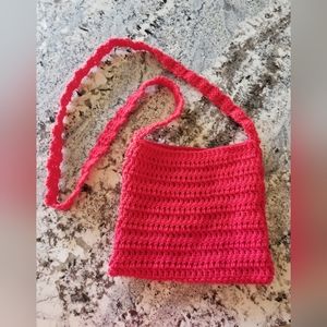 Crochet cross body bag